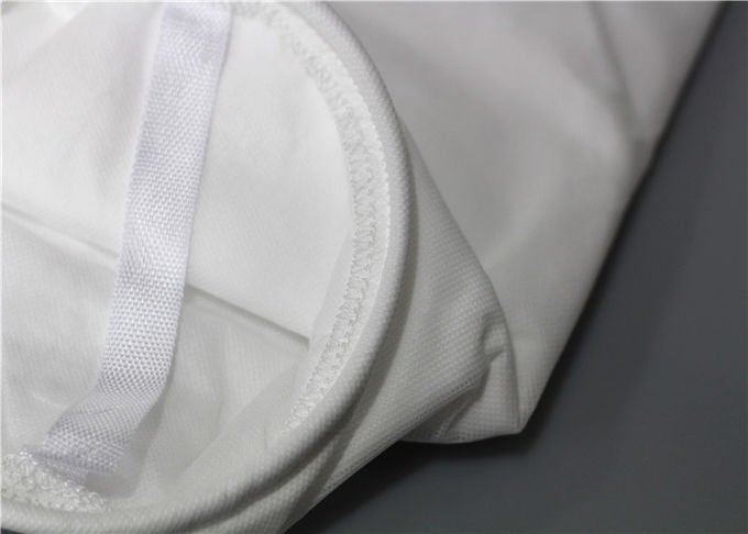 La construcción cosida da alta temperatura de los bolsos de filtro de malla de nylon esmaltada acaba no tejido