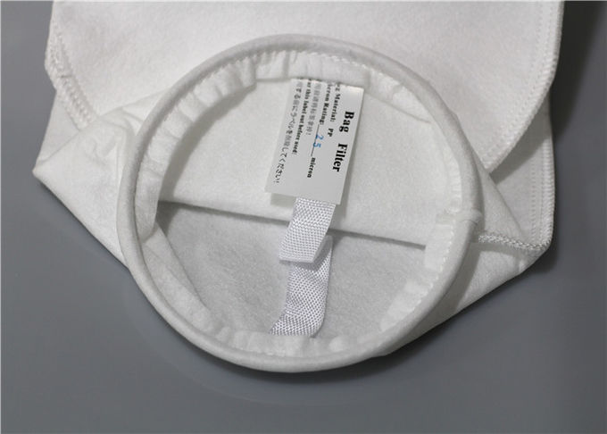 La construcción cosida da alta temperatura de los bolsos de filtro de malla de nylon esmaltada acaba no tejido